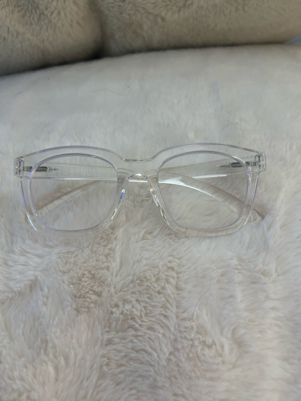 Peepers To The Max Clear Transparent Square Blue Light Women's Eyeglasses